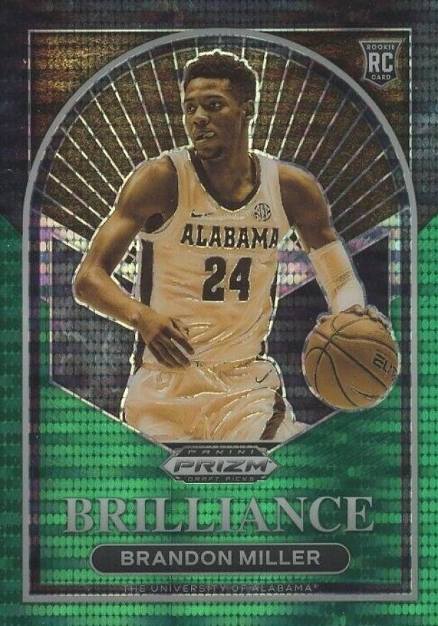 2023 Panini Prizm Draft Picks Brilliance Brandon Miller #9 Basketball Card