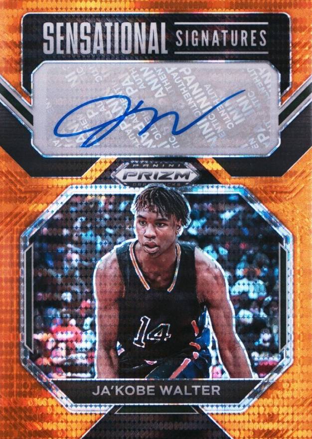 2023 Panini Prizm Draft Picks Sensational Signature Ja'Kobe Walter #SSJBW Basketball Card