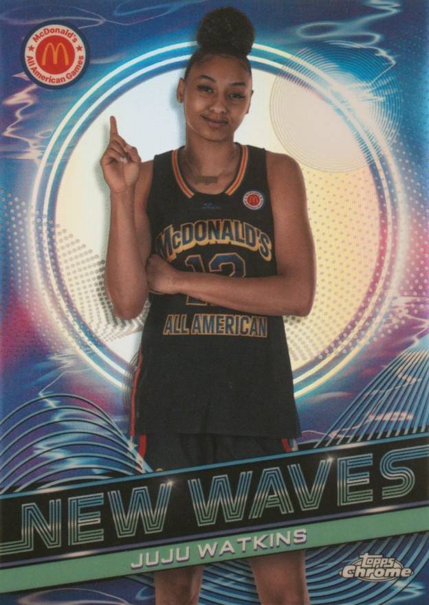 2023 Topps Chrome McDonald's All-American New Waves Juju Watkins #NW13 Basketball Card