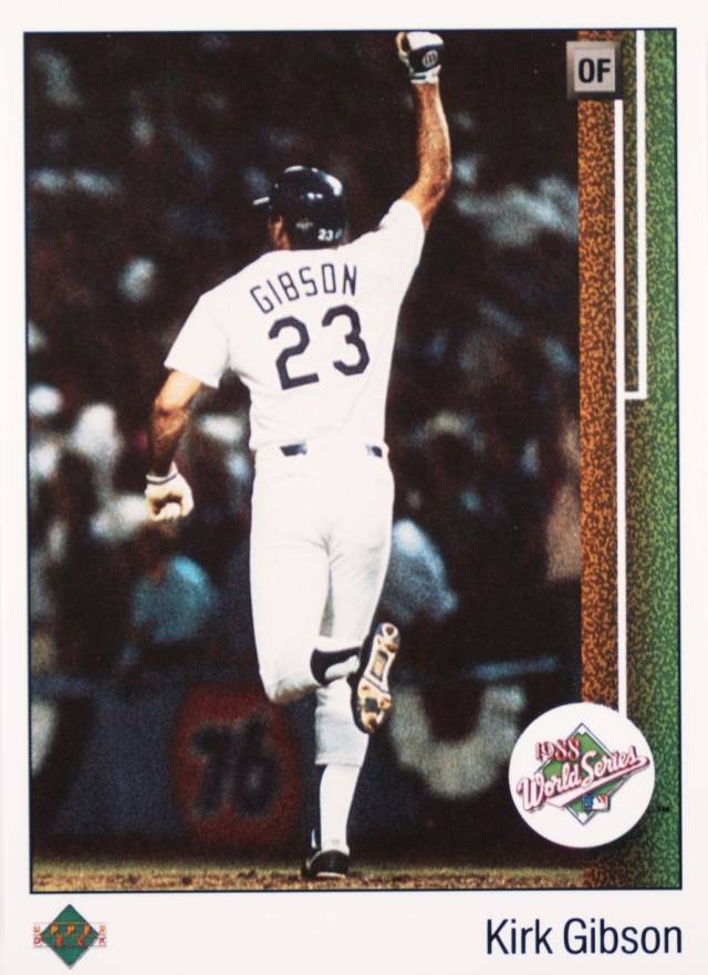 1989 Upper Deck Kirk Gibson #666 Baseball Card