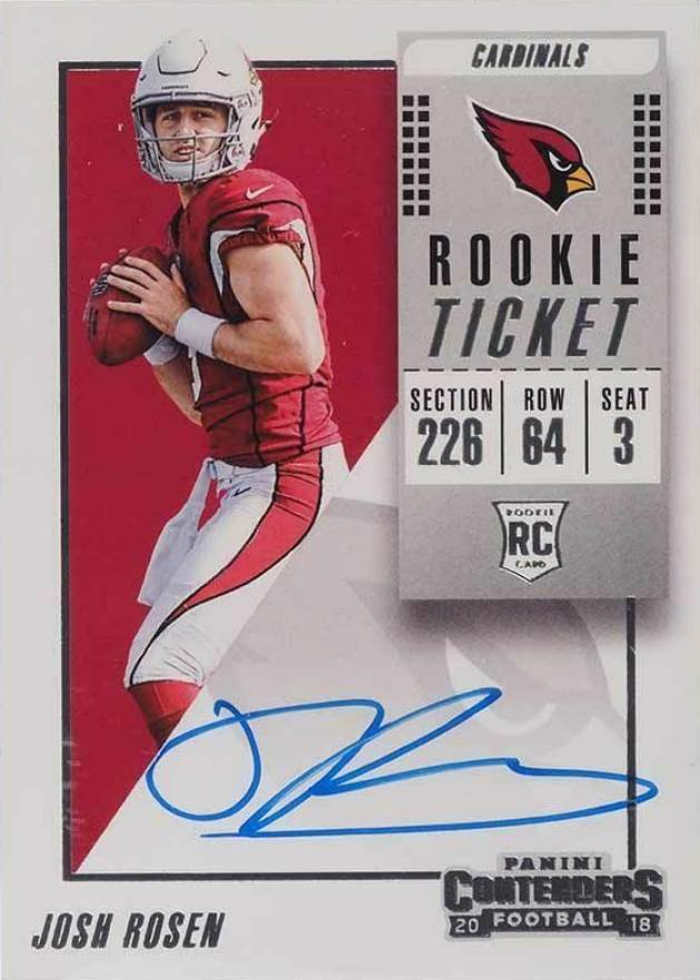 2018 Panini Contenders Josh Rosen #106 Football Card