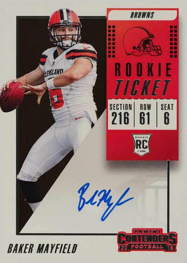 2018 Panini Contenders Baker Mayfield #101 Football Card