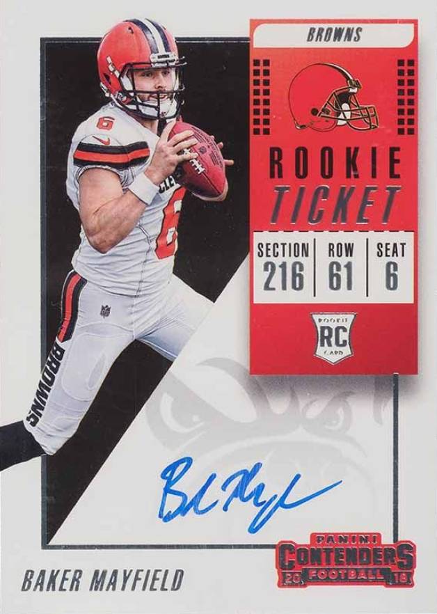 2018 Panini Contenders Baker Mayfield #101 Football Card