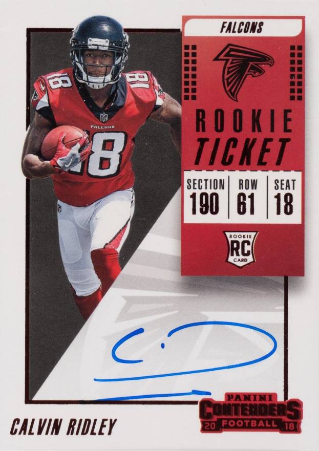 2018 Panini Contenders Calvin Ridley #109 Football Card