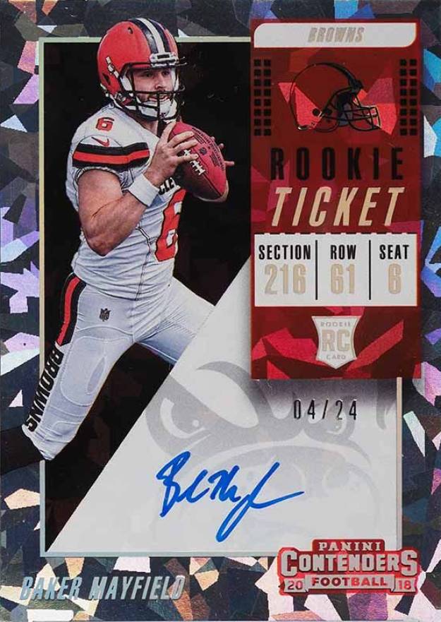 2018 Panini Contenders Baker Mayfield #101 Football Card