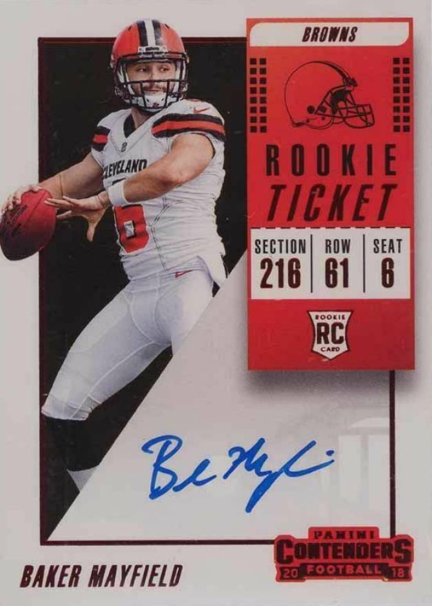 2018 Panini Contenders Baker Mayfield #101 Football Card