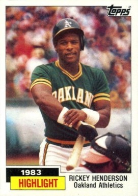 1984 Topps Rickey Henderson #2 Baseball Card