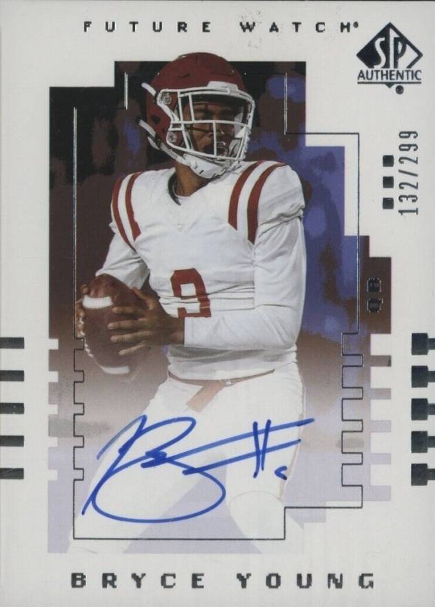 2022 Goodwin Champions SP Authentic 2000 Future Watch Autograph Bryce Young #00TBY Football Card