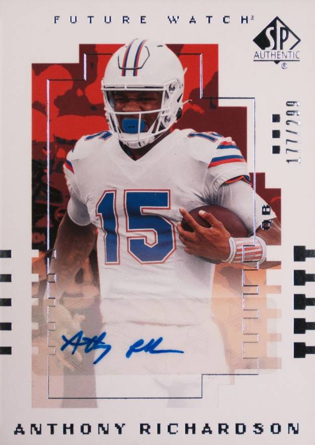 2022 Goodwin Champions SP Authentic 2000 Future Watch Autograph Anthony Richardson #00TRI Football Card