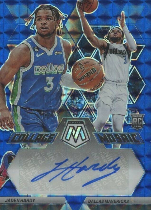 2022 Panini Mosaic Collage Autographs Mosaic Jaden Hardy #CMHAR Basketball Card