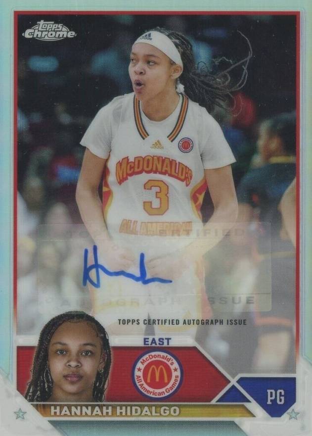 2023 Topps Chrome McDonald's All-American Autographs Hannah Hidalgo #HH Basketball Card