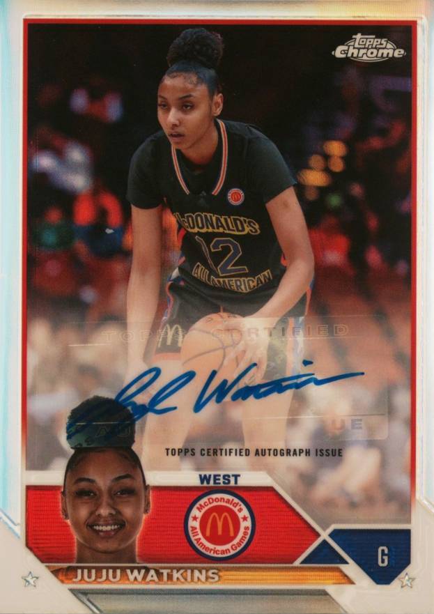 2023 Topps Chrome McDonald's All-American Autographs Juju Watkins #JWA Basketball Card