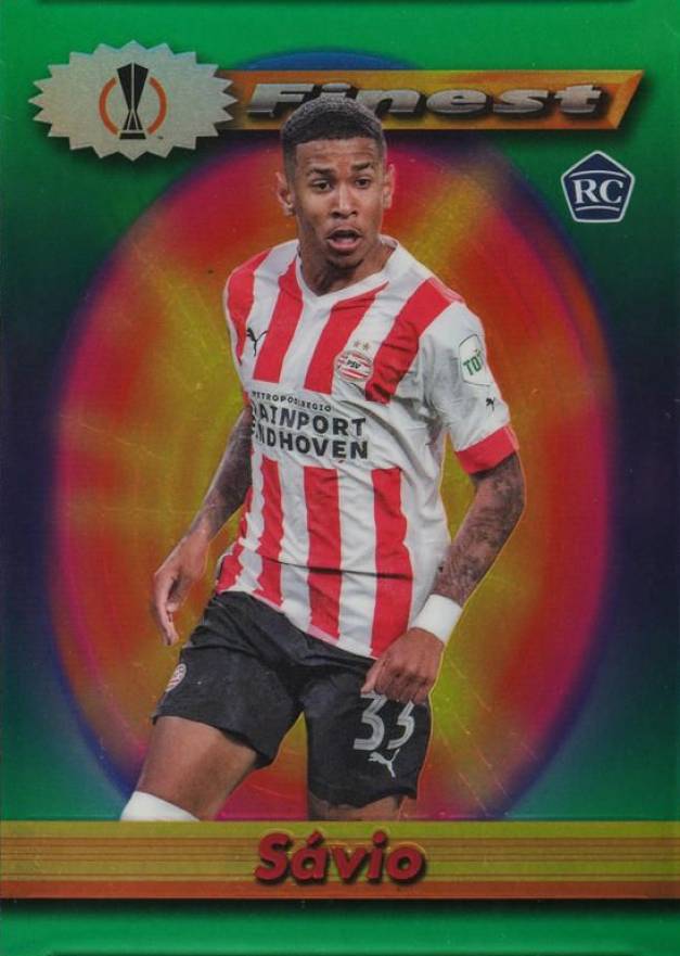 2022 Topps Finest Flashbacks UEFA Club Competitions Savio #116 Soccer Card