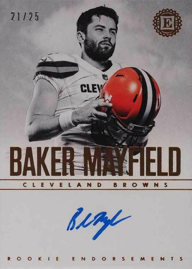 2018 Panini Encased Rookie Endorsements  Baker Mayfield #RE-BM Football Card