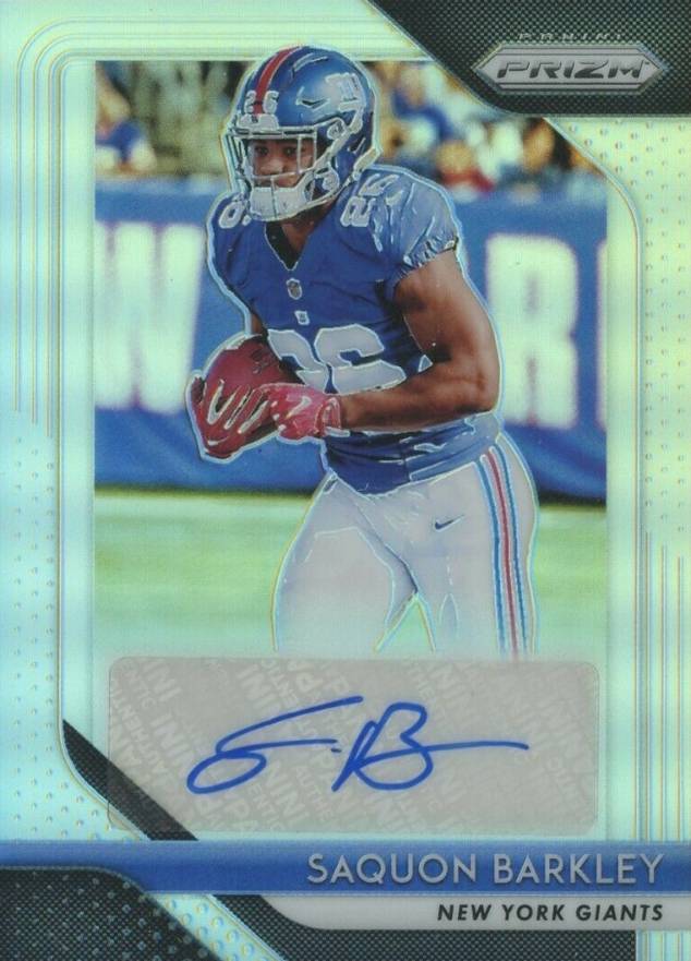 2018 Panini Prizm Rookie Autographs Saquon Barkley #SB Football Card