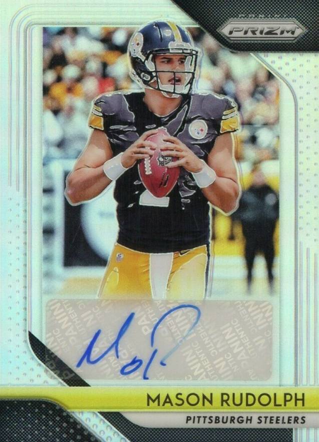 2018 Panini Prizm Rookie Autographs Mason Rudolph #MR Football Card