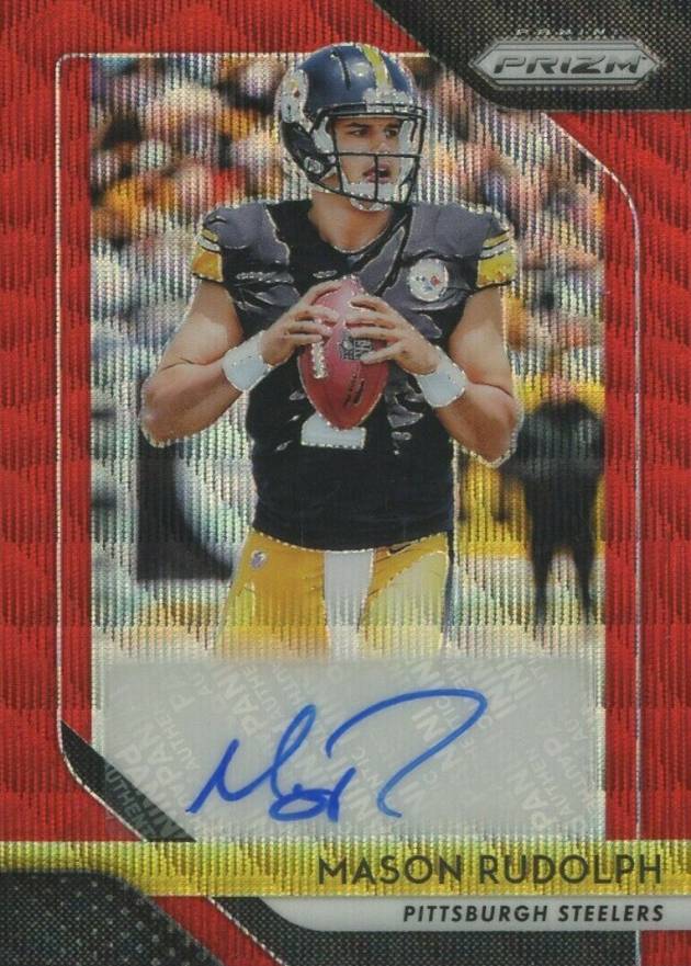 2018 Panini Prizm Rookie Autographs Mason Rudolph #MR Football Card