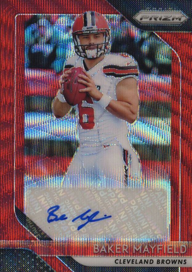 2018 Panini Prizm Rookie Autographs Baker Mayfield #BM Football Card