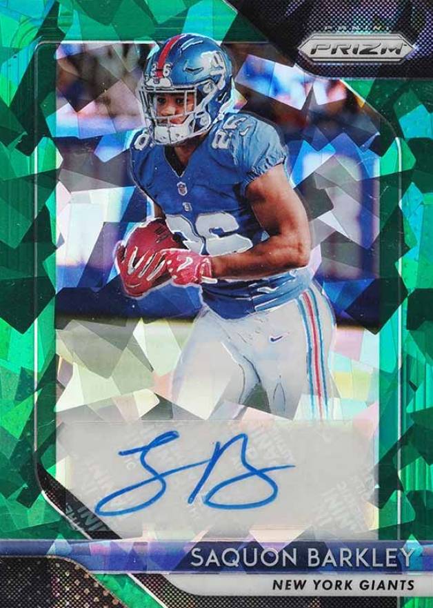 2018 Panini Prizm Rookie Autographs Saquon Barkley #SB Football Card