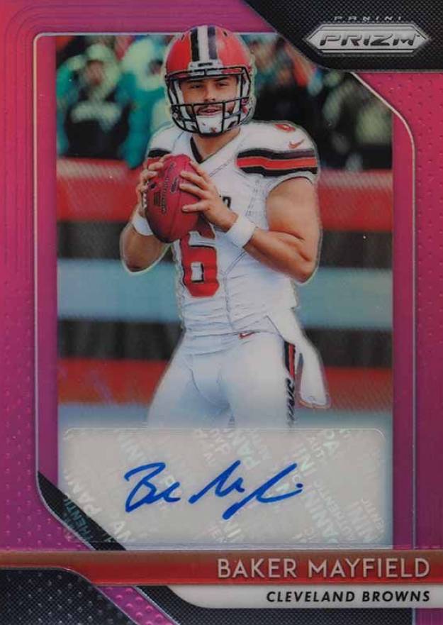 2018 Panini Prizm Rookie Autographs Baker Mayfield #BM Football Card