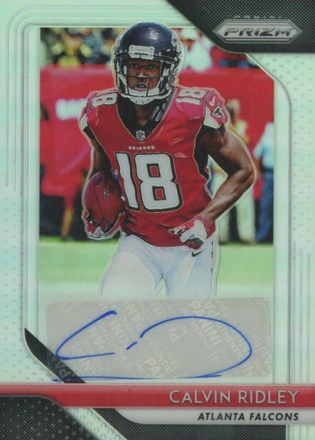 2018 Panini Prizm Rookie Autographs Calvin Ridley #CR Football Card