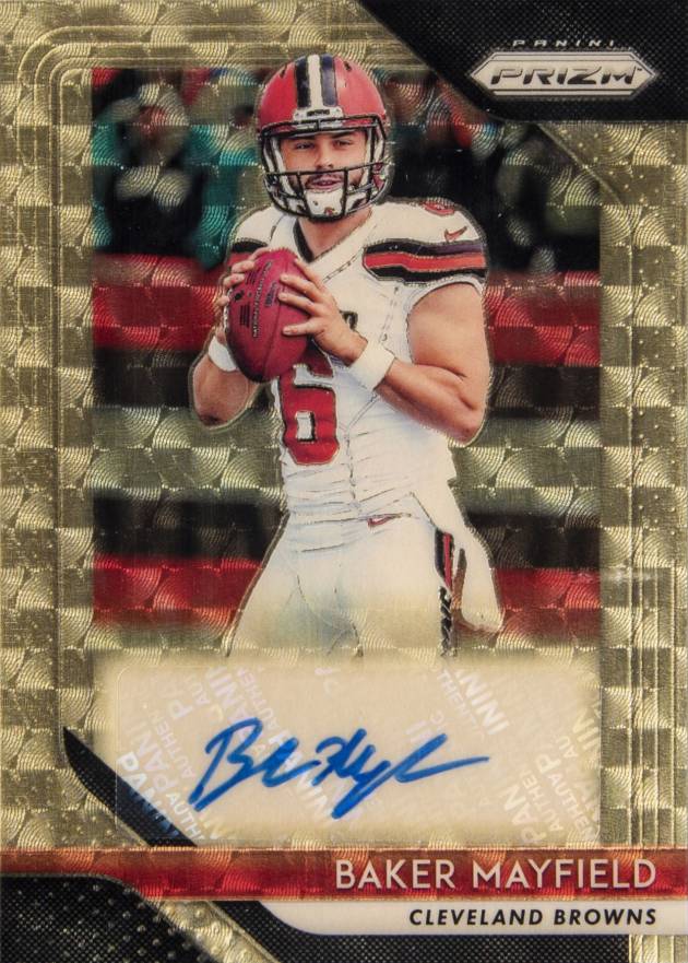 2018 Panini Prizm Rookie Autographs Baker Mayfield #BM Football Card