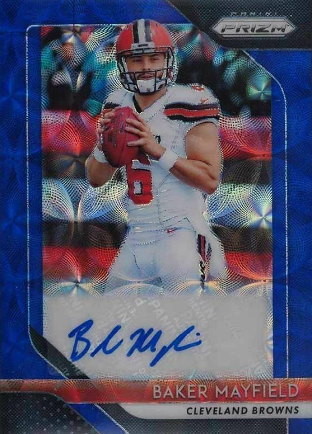 2018 Panini Prizm Rookie Autographs Baker Mayfield #BM Football Card