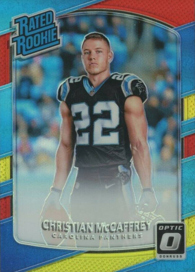 2017 Panini Donruss Optic Christian McCaffrey #168 Football Card