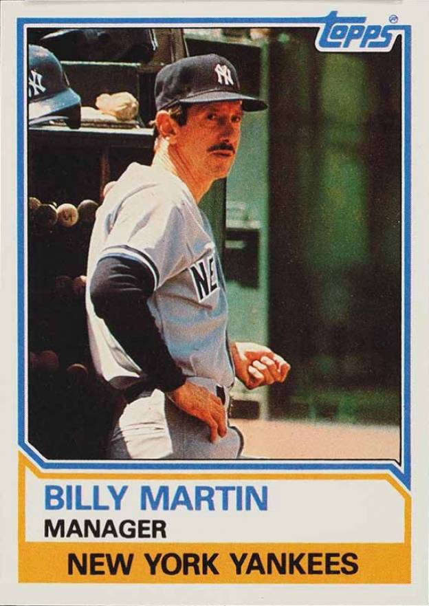 1983 Topps Traded Billy Martin #66T Baseball Card