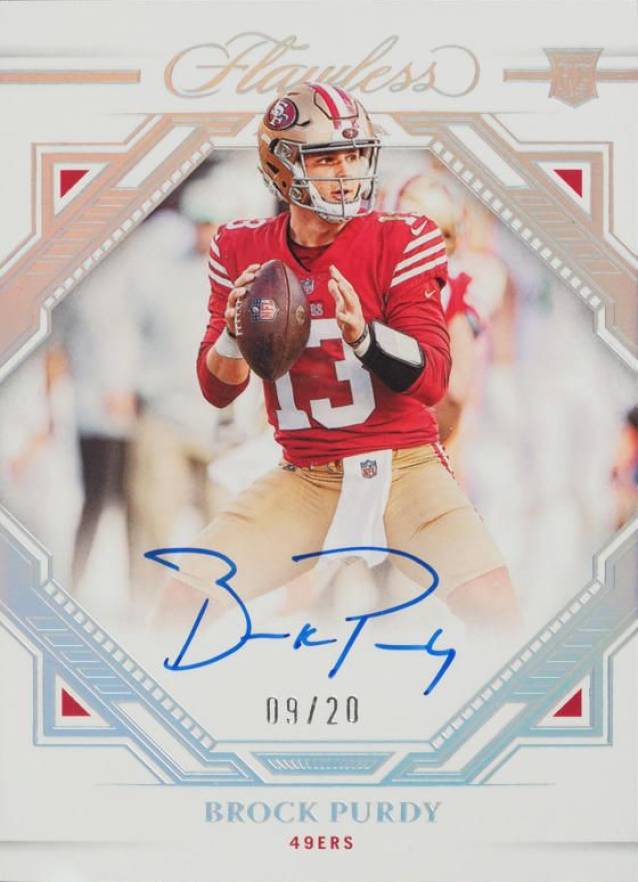 2022 Panini Flawless Rookie Frame Signatures Brock Purdy #RFSBP Football Card