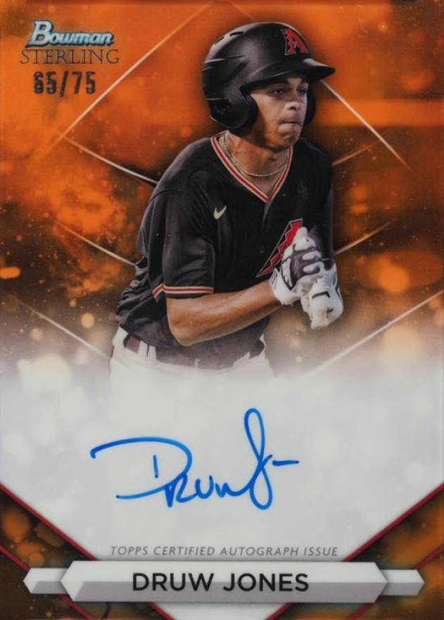 2023 Bowman Sterling Prospect Autographs Druw Jones #PADJ Baseball Card