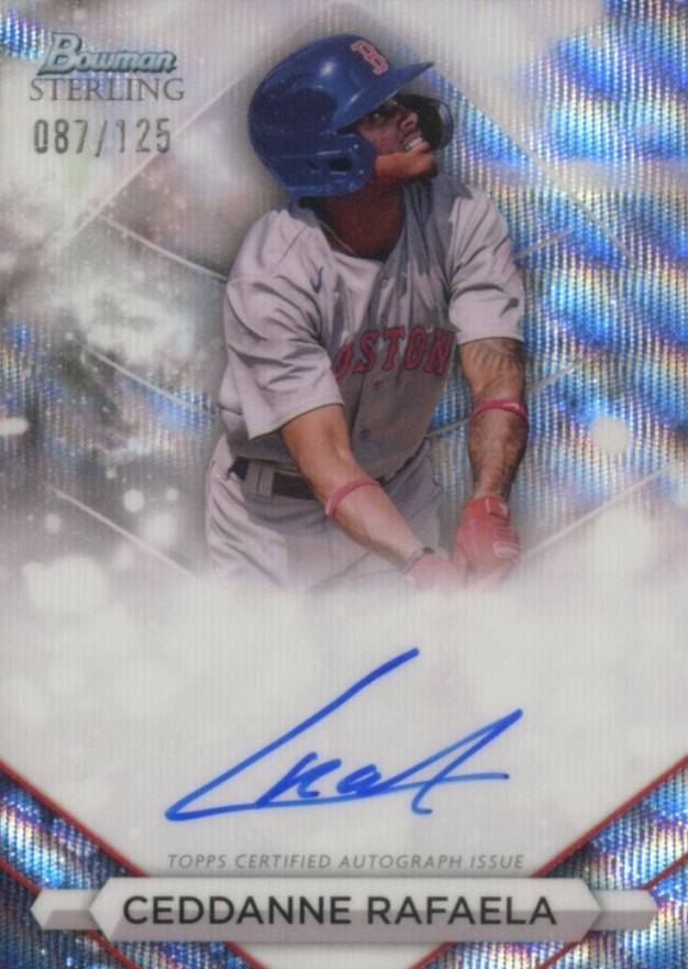 2023 Bowman Sterling Prospect Autographs Ceddanne Rafaela #PACR Baseball Card