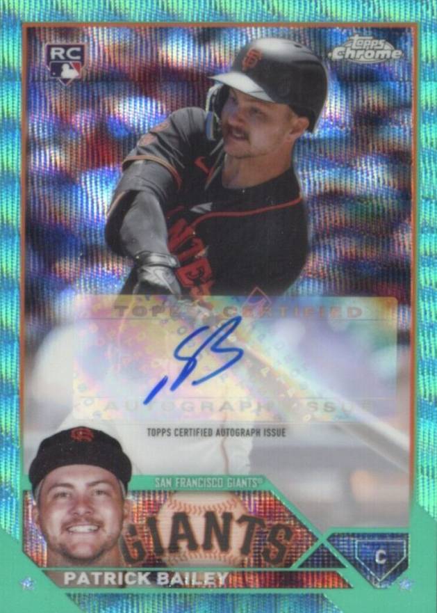 2023 Topps Chrome Update Autograph Patrick Bailey #ACPB Baseball Card