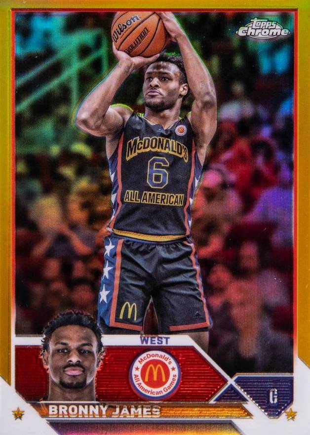 2023 Topps Chrome McDonald's All-American Bronny James #20 Basketball Card