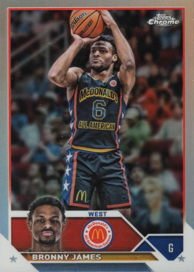 2023 Topps Chrome McDonald's All-American Bronny James #20 Basketball Card