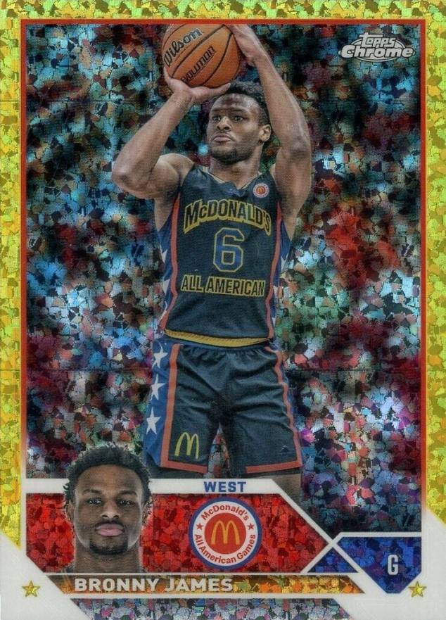 2023 Topps Chrome McDonald's All-American Bronny James #20 Basketball Card