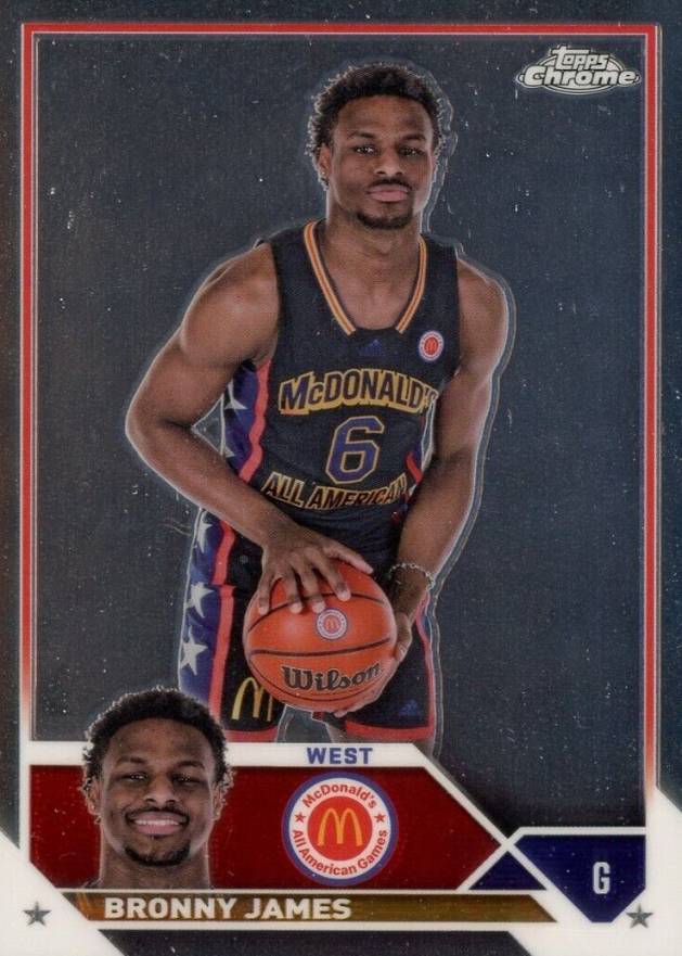 2023 Topps Chrome McDonald's All-American Bronny James #68 Basketball Card