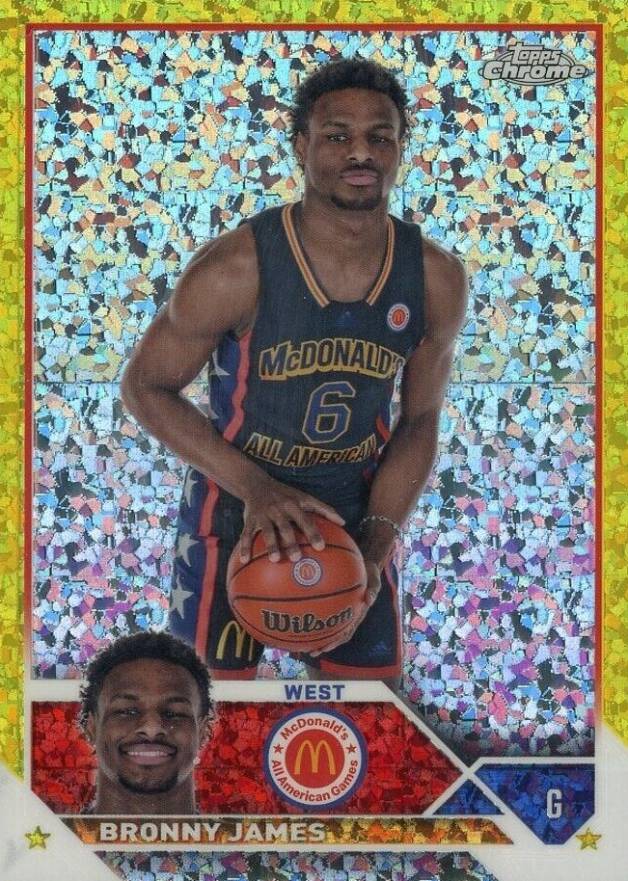 2023 Topps Chrome McDonald's All-American Bronny James #68 Basketball Card