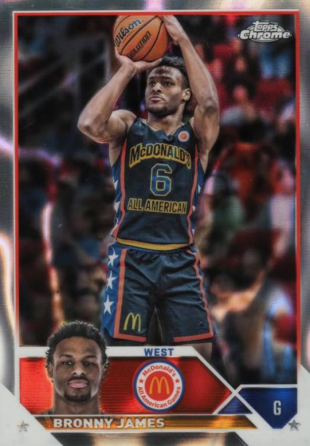 2023 Topps Chrome McDonald's All-American Bronny James #20 Basketball Card