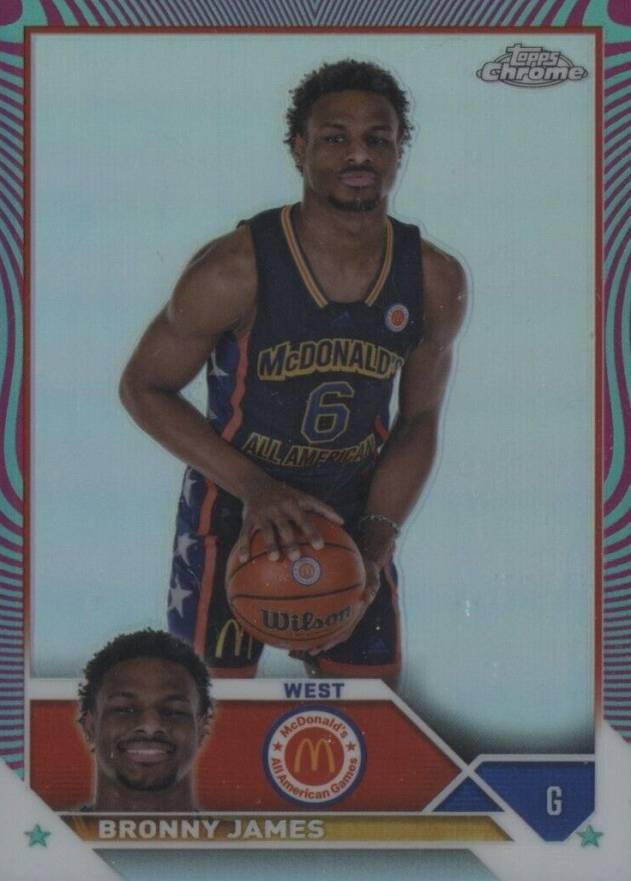 2023 Topps Chrome McDonald's All-American Bronny James #68 Basketball Card