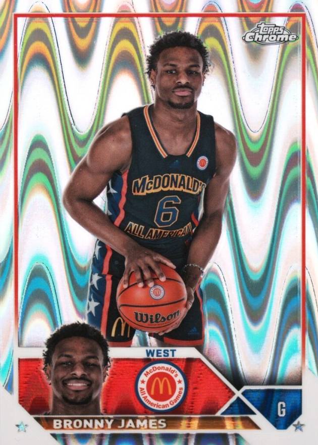 2023 Topps Chrome McDonald's All-American Bronny James #68 Basketball Card