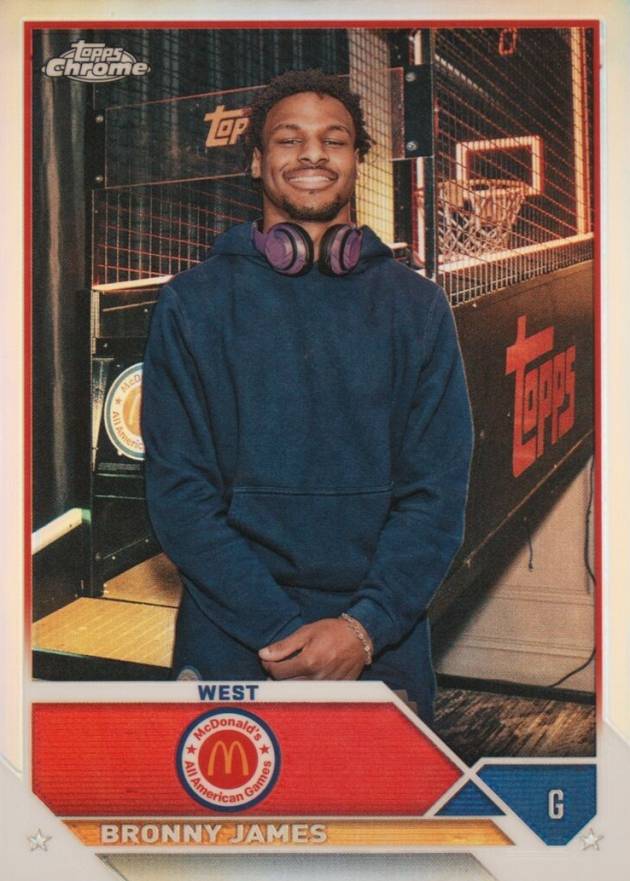 2023 Topps Chrome McDonald's All-American Bronny James #20 Basketball Card