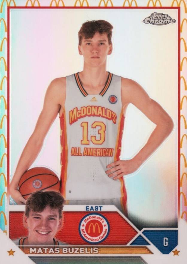 2023 Topps Chrome McDonald's All-American Matas Buzelis #51 Basketball Card