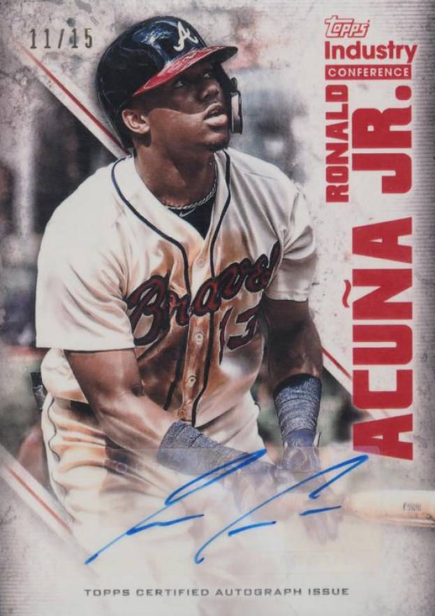 2019 Topps Industry Conference Autographs Ronald Acuna Jr. #RA Baseball Card