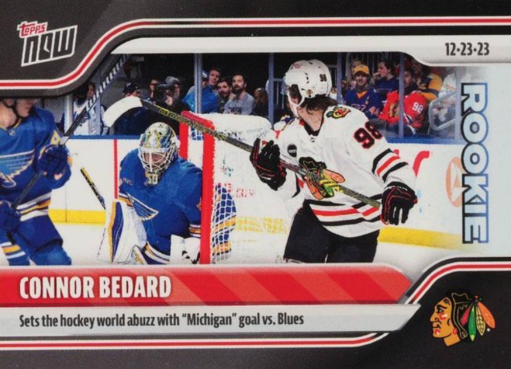 2023 Topps Now NHL Stickers Connor Bedard #70 Hockey Card