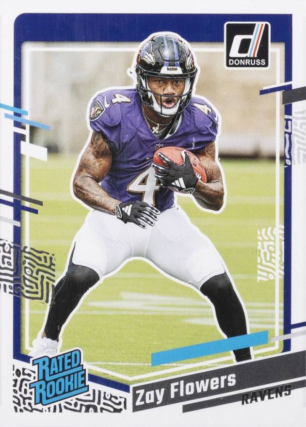 2023 Panini Donruss Zay Flowers #307 Football Card