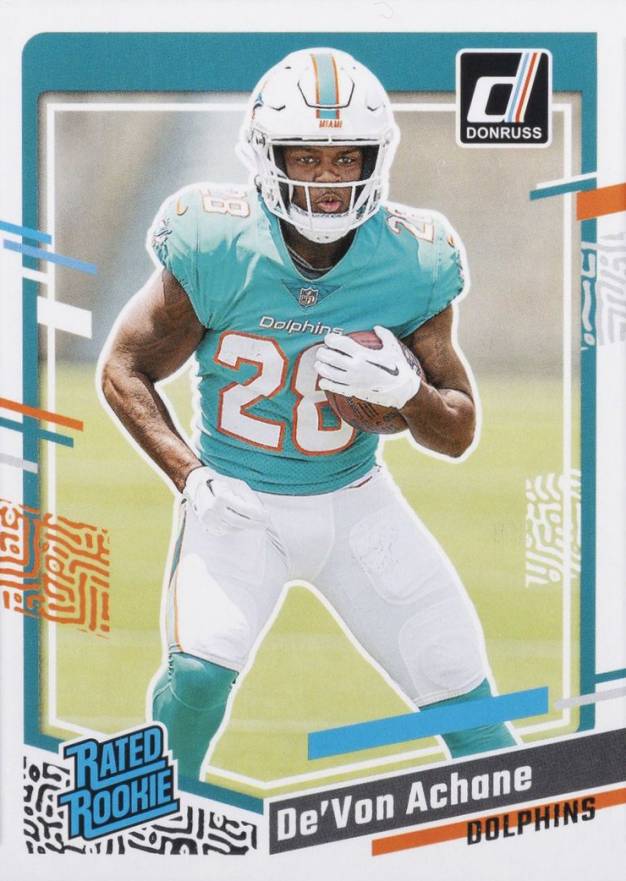 2023 Panini Donruss De'Von Achane #365 Football Card