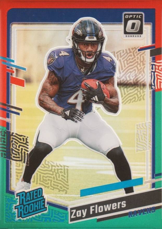 2023 Panini Donruss Zay Flowers #307 Football Card