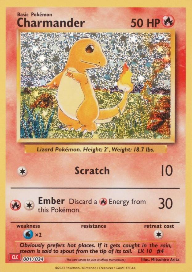 2023 Pokemon Clc-Trading Card Game Classic Charizard & HO-Oh EX Deck Charmander #001 TCG Card