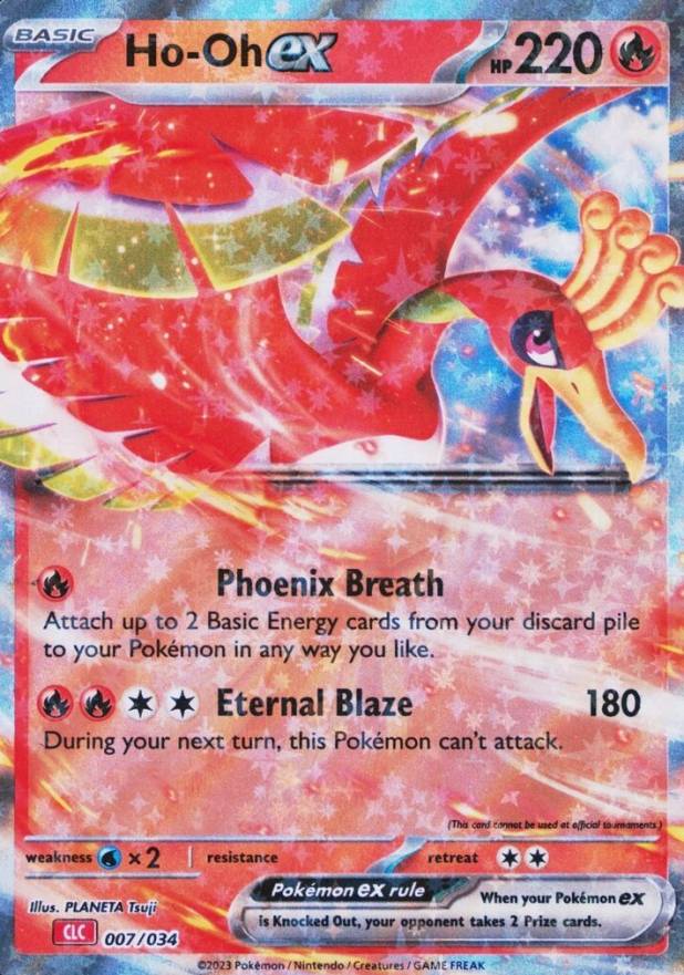 2023 Pokemon Clc-Trading Card Game Classic Charizard & HO-Oh EX Deck HO-Oh EX #007 TCG Card